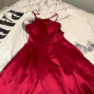 red dress